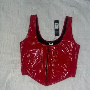 Latex corset top